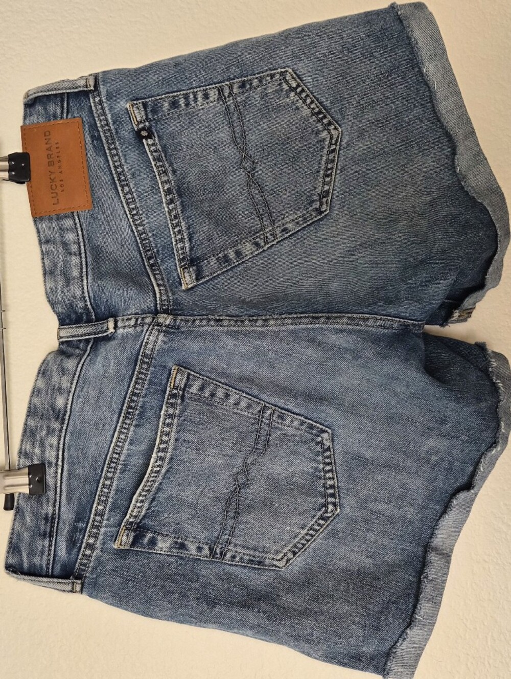 Lucky Brand Light Blue Rolled Hem Denim Shorts